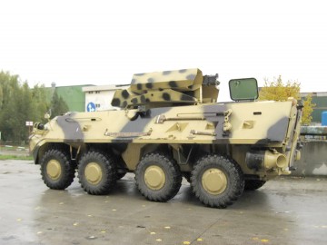 Transportorul blindat pentru trupe 8X8, testat în poligonul de la Jegălia